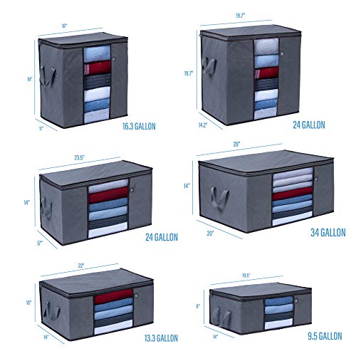 VENO 3 Pack Medium Storage Bags for Bedding