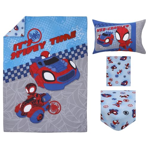 Spiderman Amazing Friends 4-Piece Toddler Bed Set