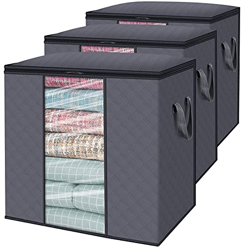 WISELIFE 3-Pack Large Storage Bags for Bedding