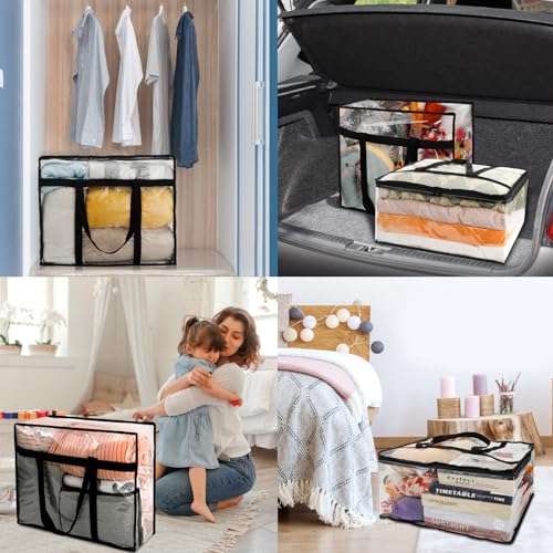 6-Pack Clear Storage Bags for Bedding and More