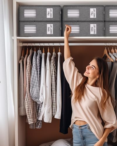 Furnhome 6-Pack Bed Sheet Storage Organizer