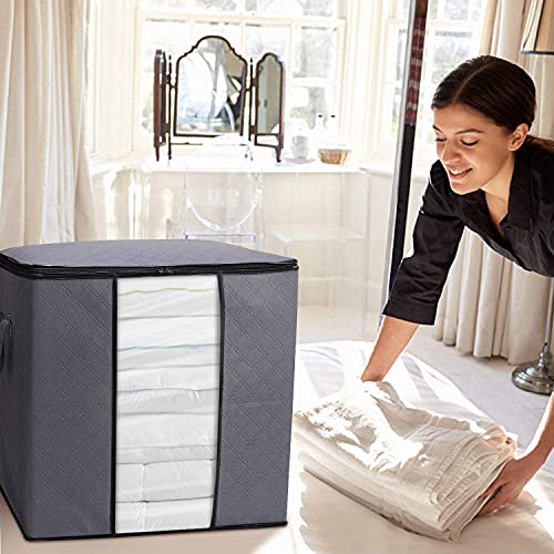 WISELIFE 3-Pack Large Storage Bags for Bedding