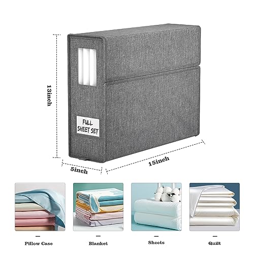 Furnhome 6-Pack Bed Sheet Storage Organizer