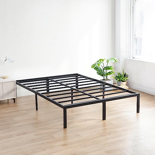 King Size Heavy Duty Steel Platform Bed Frame