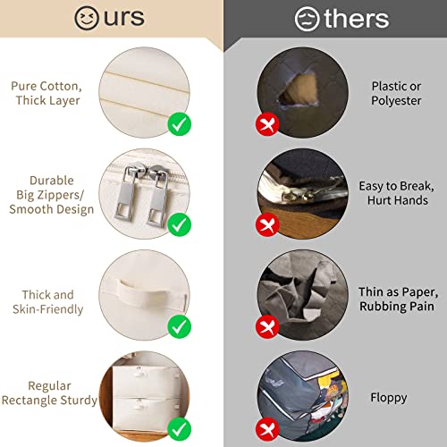 Collapsible Canvas Storage Bags for Quilts and Clothes