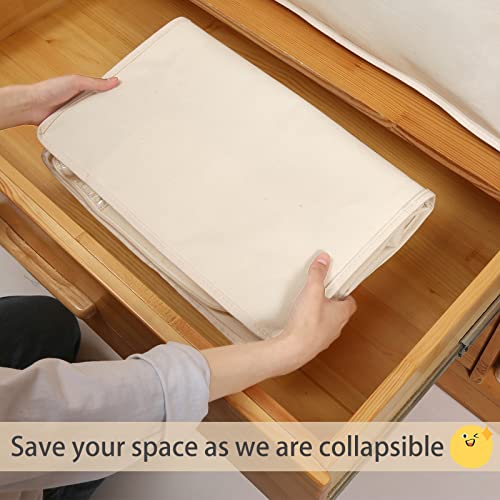 Collapsible Canvas Storage Bags for Quilts and Clothes