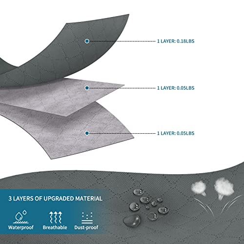 3-Pack Foldable Storage Bags for Bedding, 90L