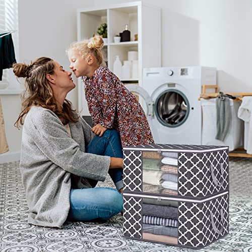 Fixwal 90L Storage Bags 4-Pack for Bedding