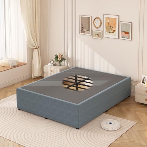 Queen Metal Platform Bed Frame with Fabric Cover