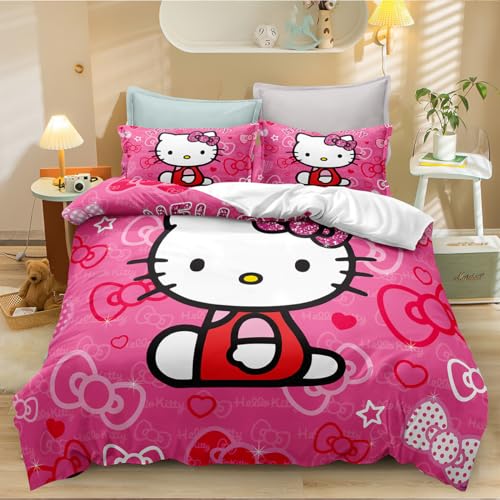 Hello Kitty Soft Microfiber Duvet Cover Set