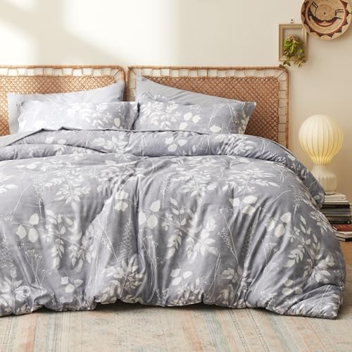 Queen Floral Comforter Set - 7 Piece Bedding