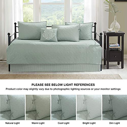 Madison Park Quebec Seafoam Daybed Set, 6 Pieces