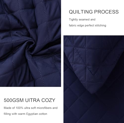 Navy Blue 5-Piece Daybed Cover Set Twin