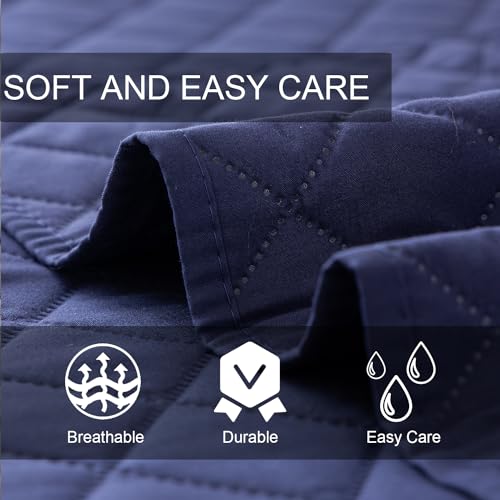 Navy Blue 5-Piece Daybed Cover Set Twin