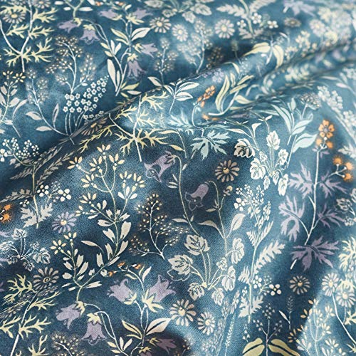 Floral Queen Duvet Cover Set - Blue Garden Design