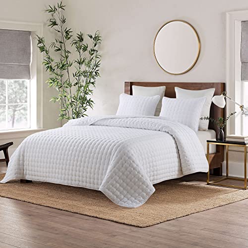 WDCOZY White King Quilt Bedding Set - 3 Pieces
