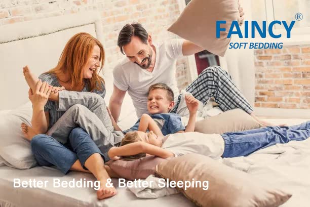 Beige Tufted Chenille Queen Duvet Cover Set