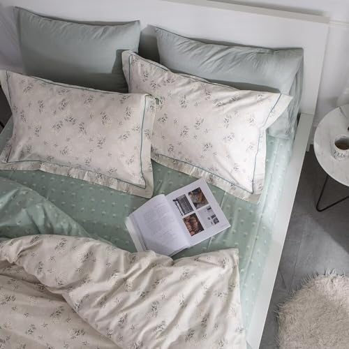 Queen Floral 100% Cotton Reversible Bedding Set