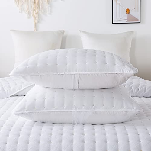 WDCOZY White King Quilt Bedding Set - 3 Pieces