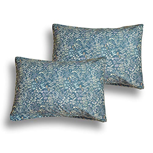 Floral Queen Duvet Cover Set - Blue Garden Design