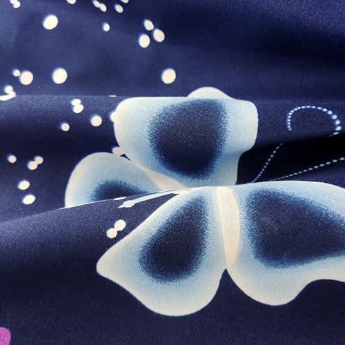 Butterfly Duvet Cover Set - Blue Queen Bedding