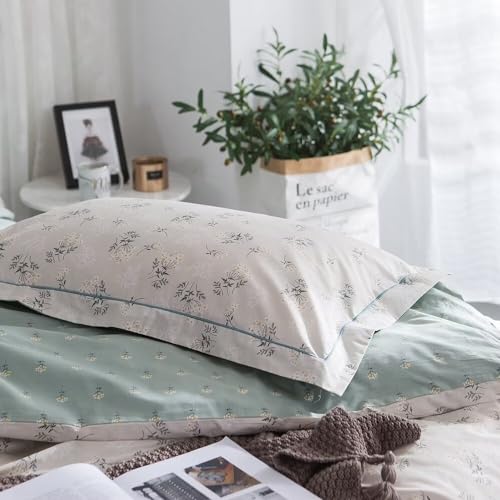 Queen Floral 100% Cotton Reversible Bedding Set