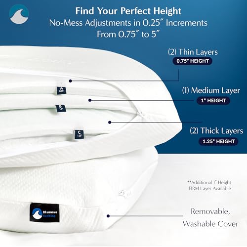 Adjustable Memory Foam Bed Pillow for All Sleepers