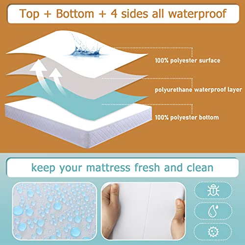 Zip Twin Mattress Protector Covers - 2 Pack