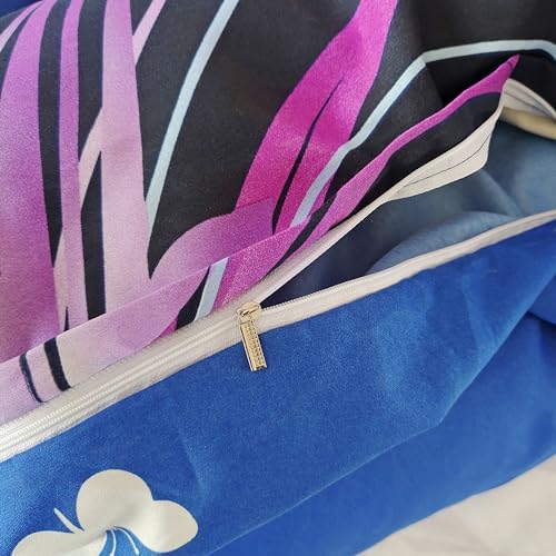 Butterfly Duvet Cover Set - Blue Queen Bedding