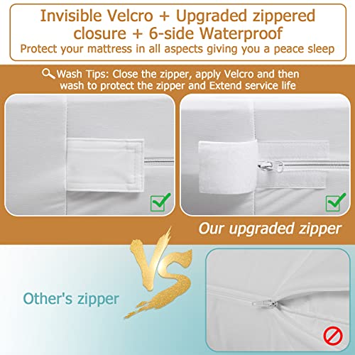 Zip Twin Mattress Protector Covers - 2 Pack