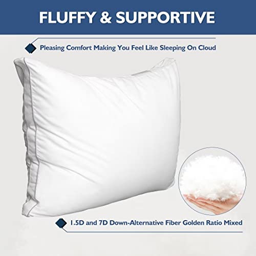 Queen Size Bed Pillows Set of 2 - Hotel Quality