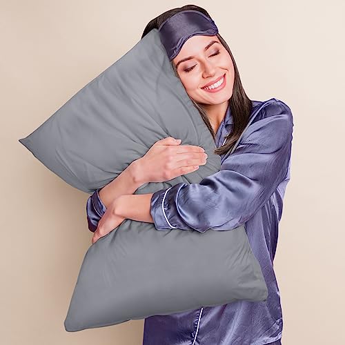 King Waterproof Pillow Protector (2 Pack) - Grey