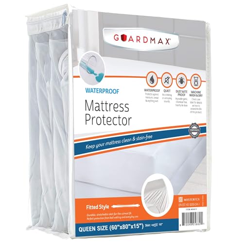 Guardmax Waterproof Hypoallergenic Queen Mattress Protector