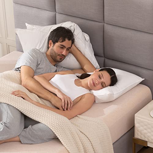 Luxury Goose Down Pillow - Standard Size Fluffy