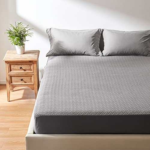 Hanherry Waterproof Queen Mattress Protector - Grey