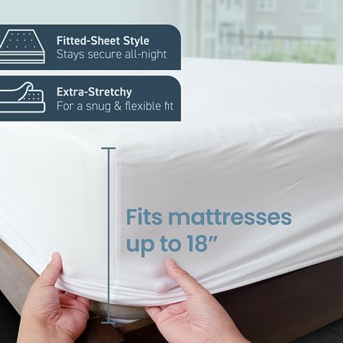 Waterproof Full Size Mattress Protector with Fitted Pockets