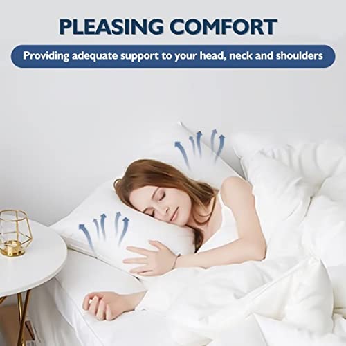 Queen Size Bed Pillows Set of 2 - Hotel Quality