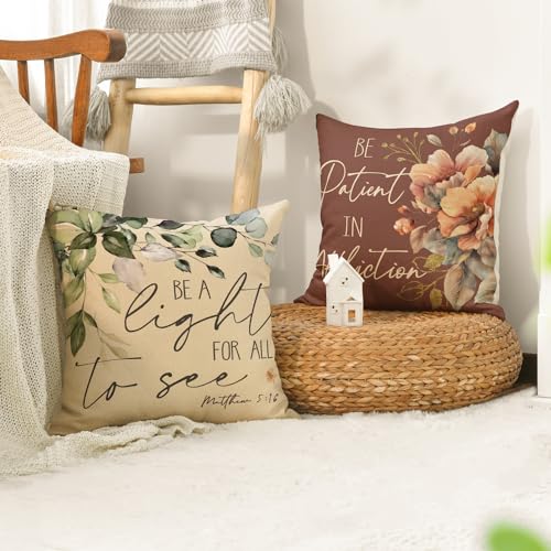 Eucalyptus Leaves Throw Pillow Cover Set of 4