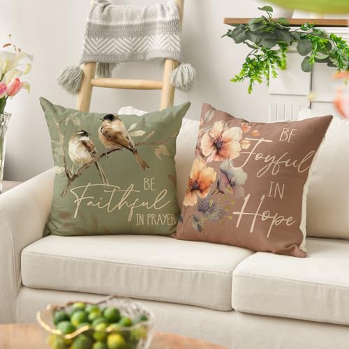 Eucalyptus Leaves Throw Pillow Cover Set of 4