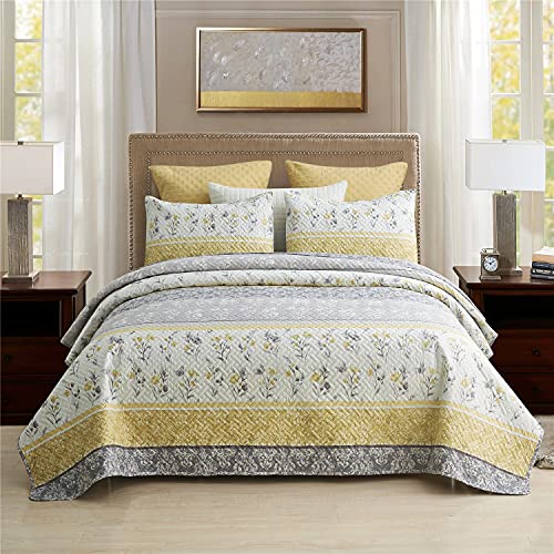 Boho Queen Quilt Set with 2 Pillow Shams