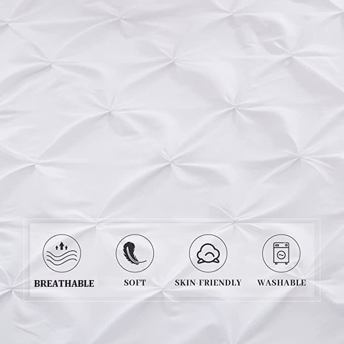 Luxurious Egyptian Cotton Pinch Pleat Pillow Shams