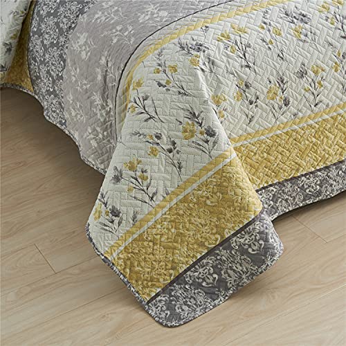 Boho Queen Quilt Set with 2 Pillow Shams