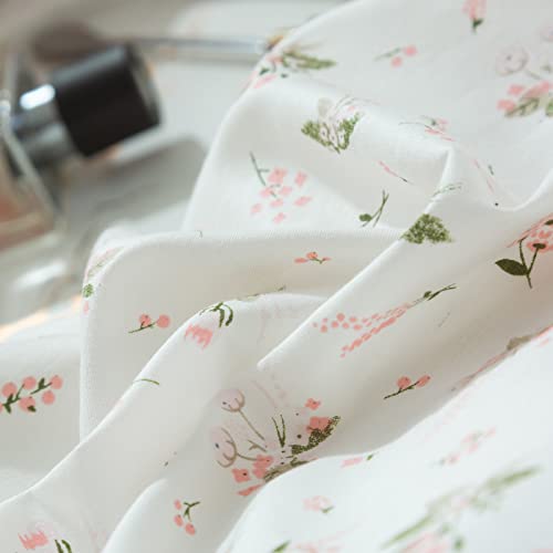 Floral Pink Cotton Pillowcases Set for Kids