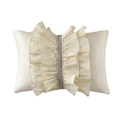 Elegant Floral Jacquard Queen Comforter Set