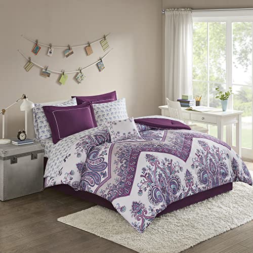 Boho Full Bed In A Bag Set - Tulay Purple