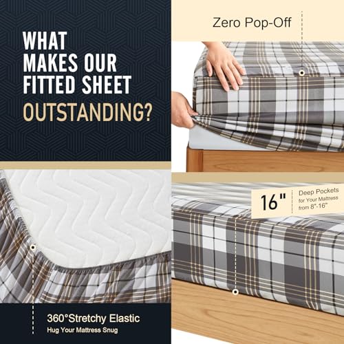 King Size 6-Piece Organic Cotton Luxury Bed Set