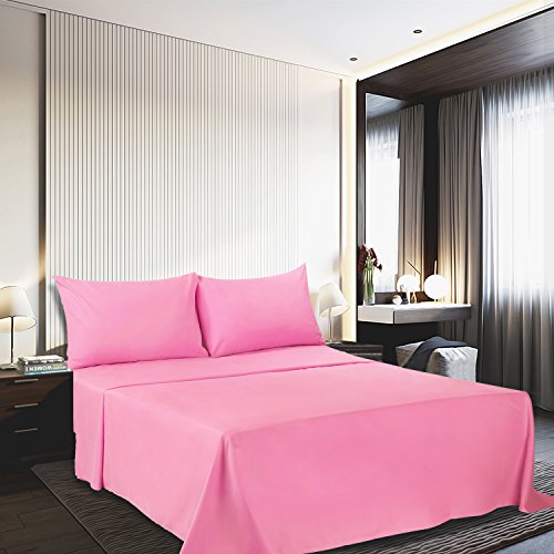 Peach Pink Twin 3-Piece Microfiber Bed Set