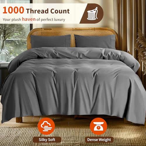 Queen Egyptian Cotton Sheet Set - 1000 Thread Count