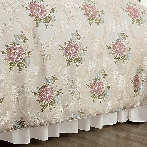 Luxurious European Floral King Comforter Set
