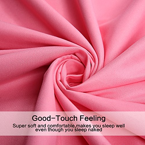 Peach Pink Twin 3-Piece Microfiber Bed Set